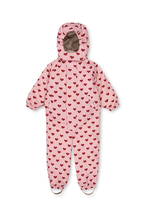 Konges Sløjd kombinezon dziecięcy NOHR SNOWSUIT PRINT KS103517.G.9BYA różowy AW25