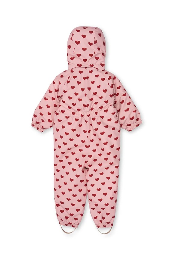Dziewczynka Konges Sløjd kombinezon dziecięcy NOHR SNOWSUIT PRINT KS103517.G.9BYA różowy