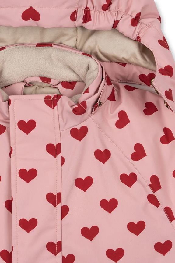 Konges Sløjd kombinezon dziecięcy NOHR SNOWSUIT PRINT różowy KS103517.G.9BYA