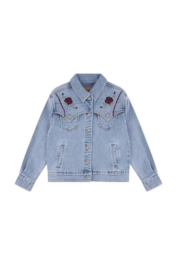 Levi's gyerek dzseki OVERSIZED WESTERN TRUCKER nem bélelt kék 3EN567