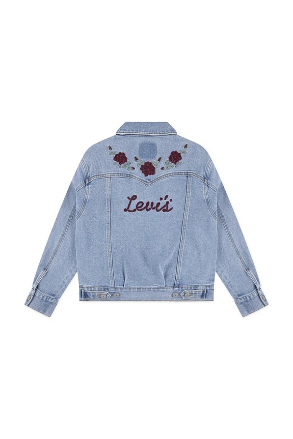 Levi's gyerek dzseki OVERSIZED WESTERN TRUCKER 3EN567 kék AW25