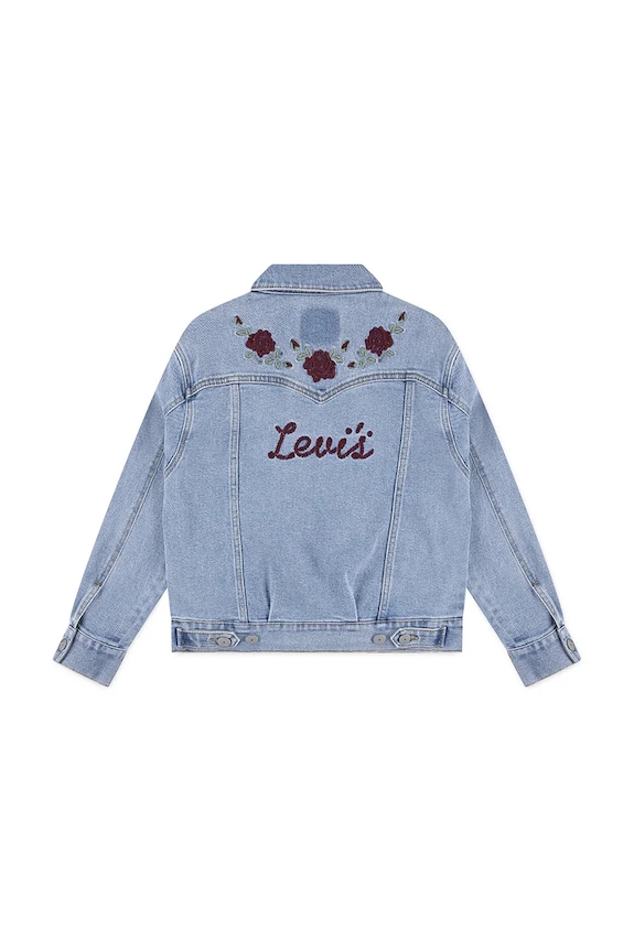 Levi's gyerek dzseki OVERSIZED WESTERN TRUCKER 3EN567 kék AW25