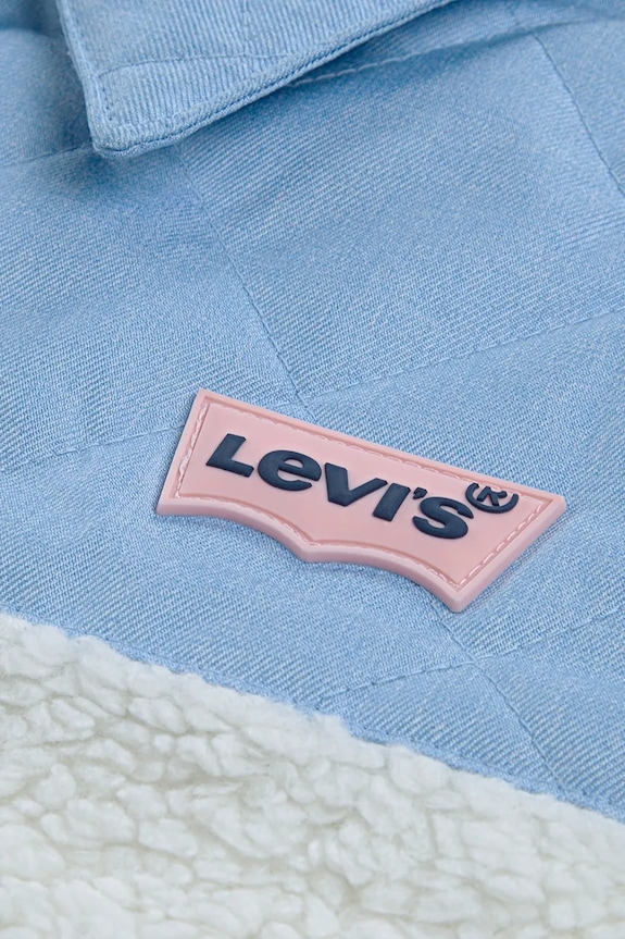 Dziewczynka Levi's kurtka dziecięca BIG PKT SHEPA TRUCKER 3EN635 beżowy
