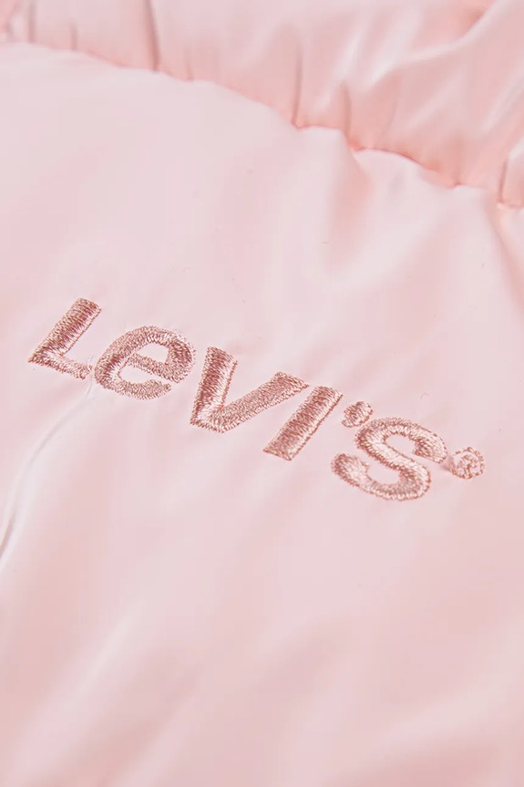 Dziewczynka Levi's kurtka dziecięca SHINY HVWT PUFFER 4EN640 różowy