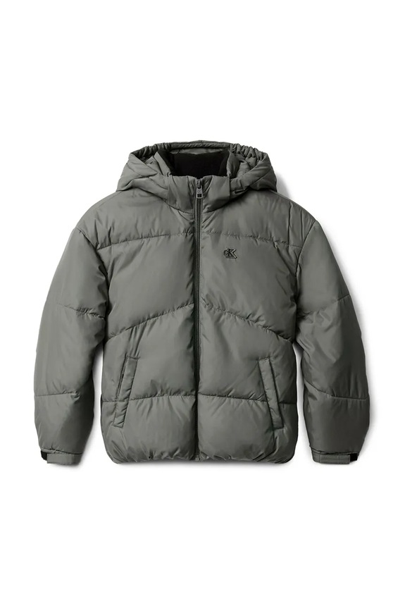 Detská bunda Calvin Klein Jeans IG0IG02056.9BYA sivá AW25