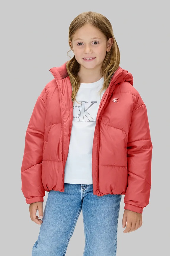 Παιδικό μπουφάν Calvin Klein Jeans άλλο ροζ IG0IG02056.104.116.9BYA