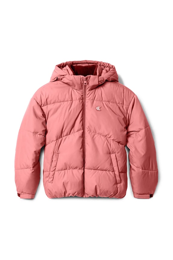 Παιδικό μπουφάν Calvin Klein Jeans IG0IG02056.104.116.9BYA ροζ AW25