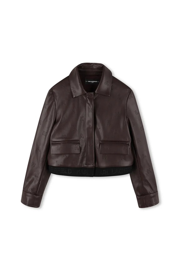 Detská bunda Karl Lagerfeld Z30607.114.150 hnedá AW25