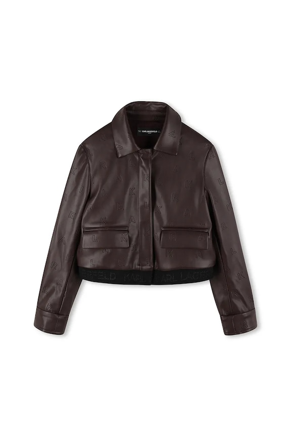 Detská bunda Karl Lagerfeld Z30607.114.150 hnedá AW25