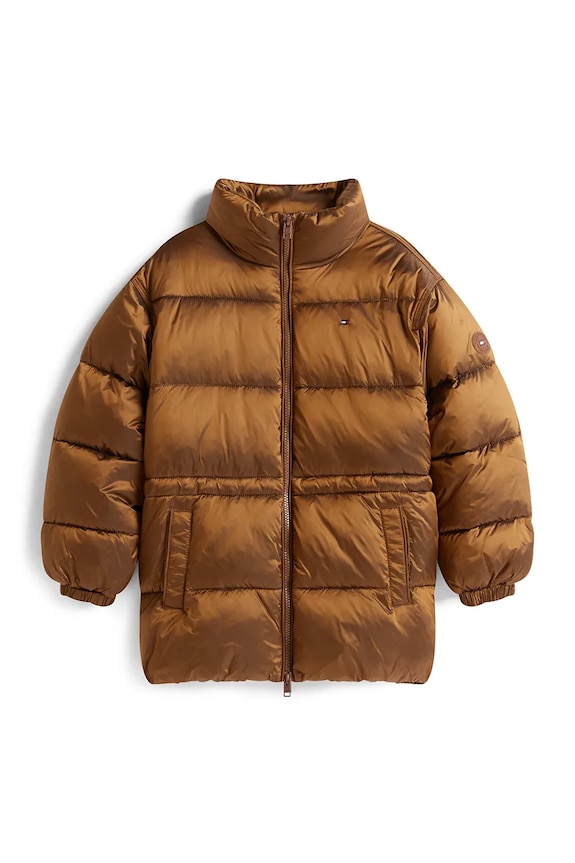Tommy Hilfiger geacă KG0KG08762.9BYA maro AW25