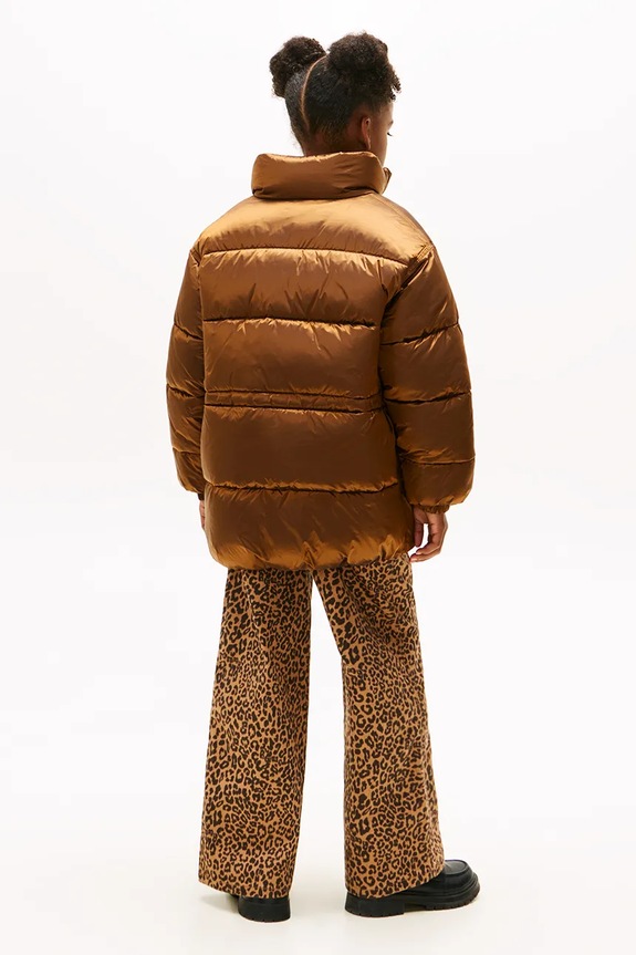 Fete Tommy Hilfiger geacă KG0KG08762.9BYA maro