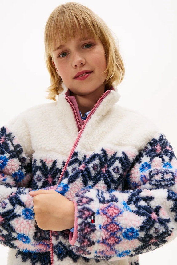 Dievča Detská bunda Tommy Hilfiger KG0KG09037.9BYA béžová