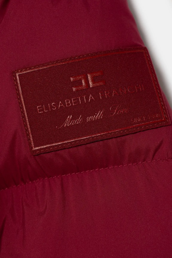 Dziewczynka Elisabetta Franchi kurtka dziecięca EFGB131.C.NY297 bordowy