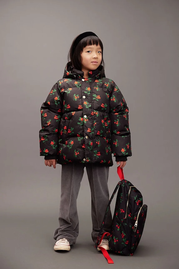 Mini Rodini kurtka dziecięca Lingonberries pozostałe czarny 25710112