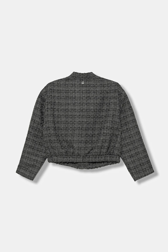 Detská vlnená bunda United Colors of Benetton 2SHECN06K.G.seasonal sivá AW25