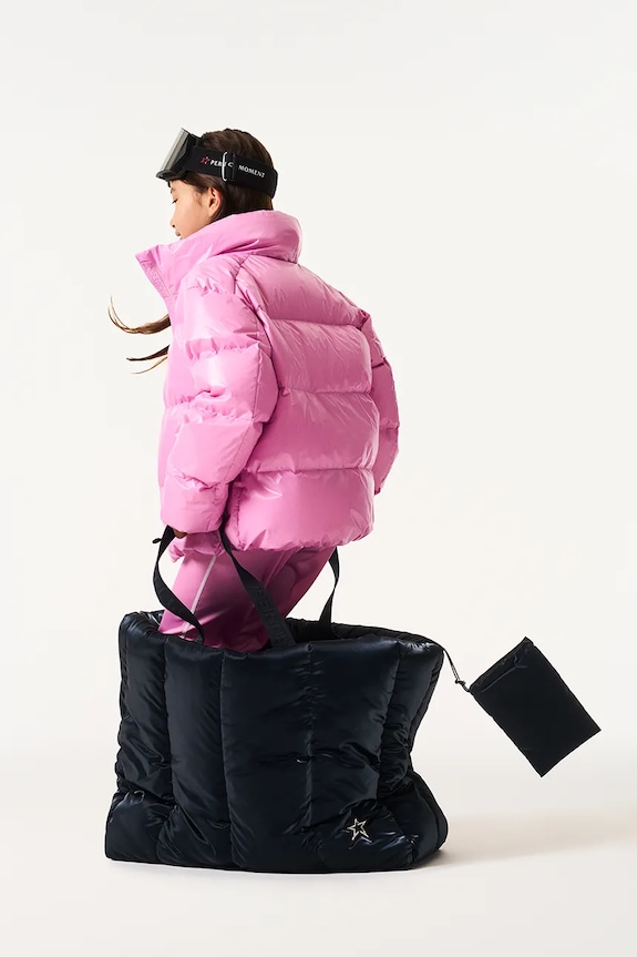 Παιδικό μπουφάν για σκι Perfect Moment nuuk puffer jacket ροζ K6000016.G