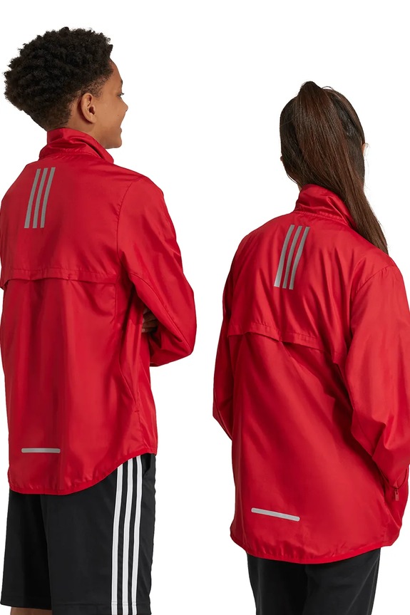 Παιδικό μπουφάν adidas IV7169 κόκκινο