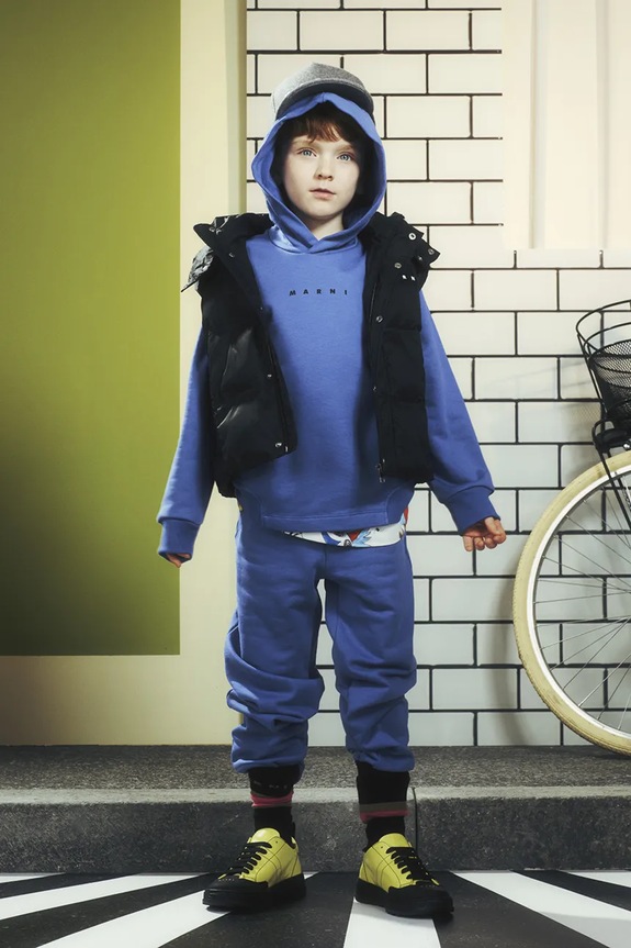 Marni vestă copii MJ166U JACKET cu captuseala negru M01539