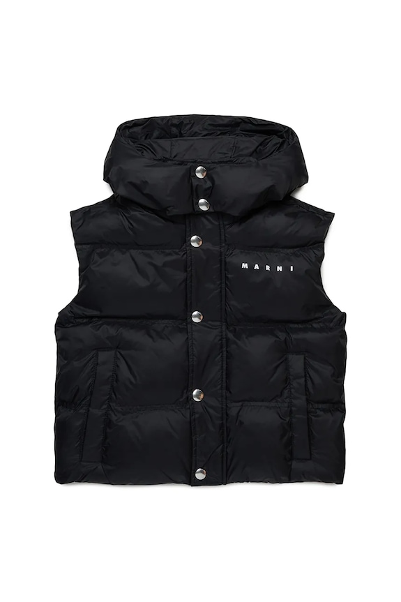Marni vestă copii MJ166U JACKET M01539 negru AW25