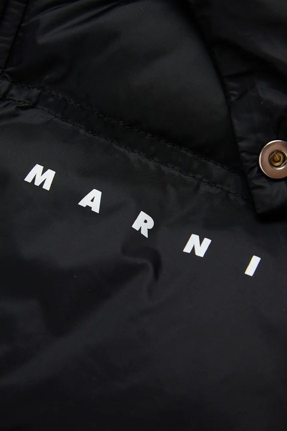 Marni vestă copii MJ166U JACKET M01539 negru