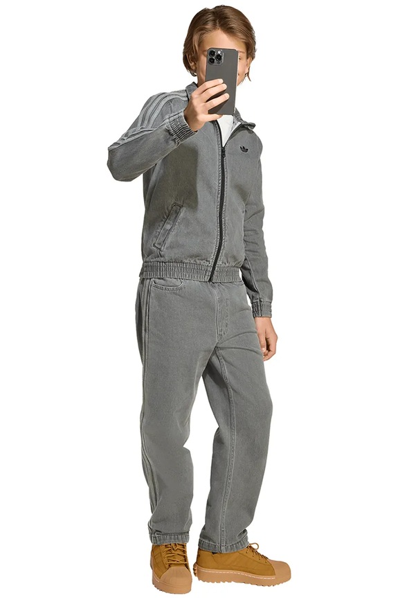 Παιδικό τζιν μπουφάν adidas Originals JV7801