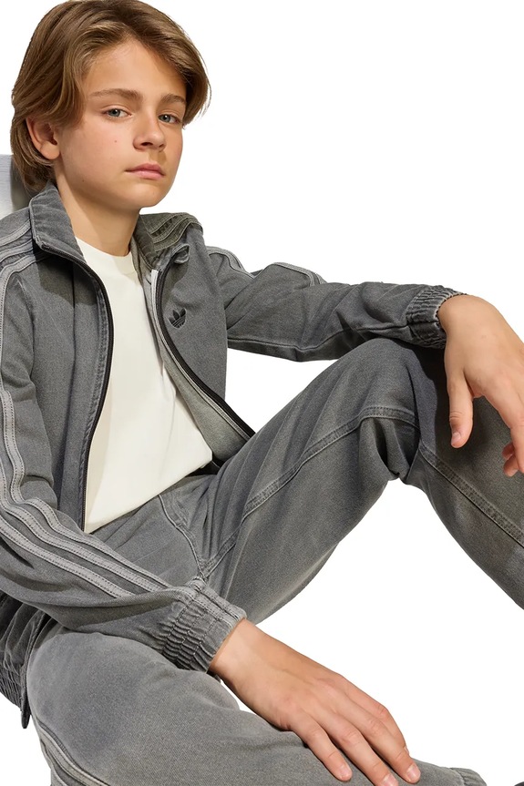 Παιδικό τζιν μπουφάν adidas Originals JV7801