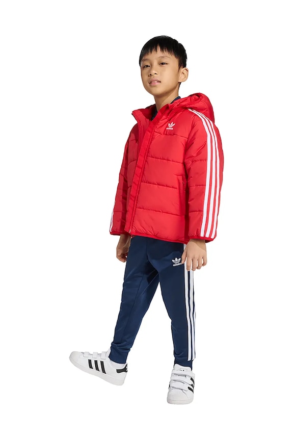 Chlapec Detská bunda adidas Originals JV8550 červená
