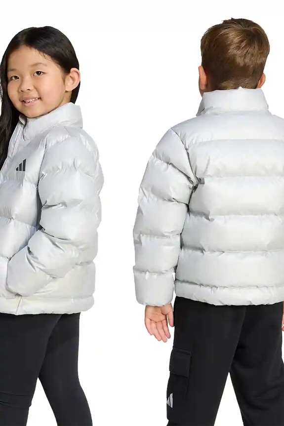 Detská bunda adidas JW2474 strieborná