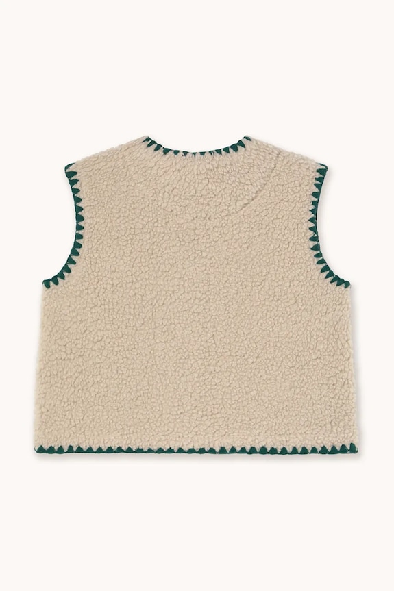 Băieți Tinycottons vestă copii SHERPA VEST AW25.381 bej