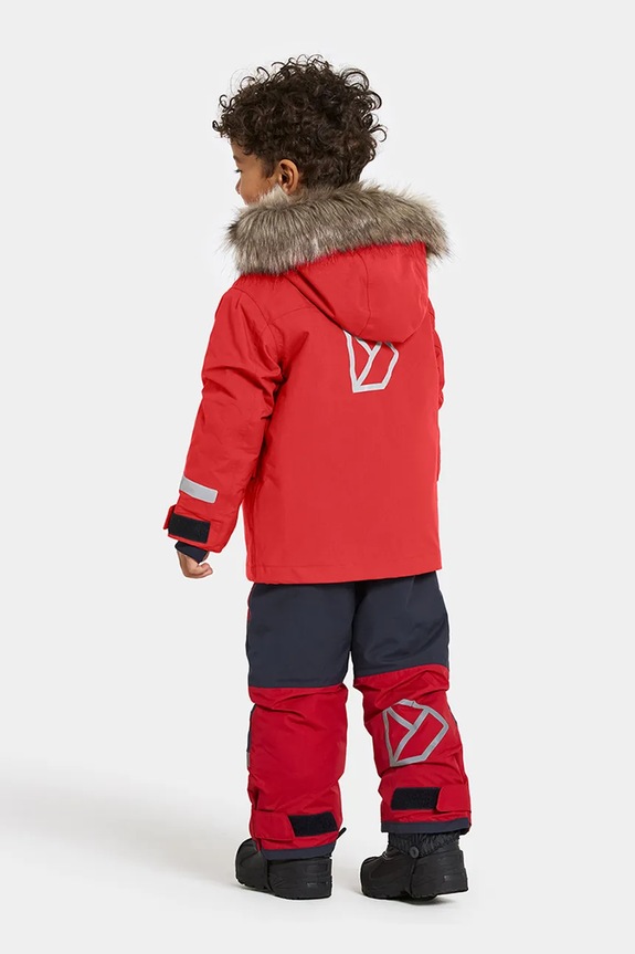 Didriksons gyerek dzseki BJÄRVEN KIDS PARKA 4 piros 505991.9BYA