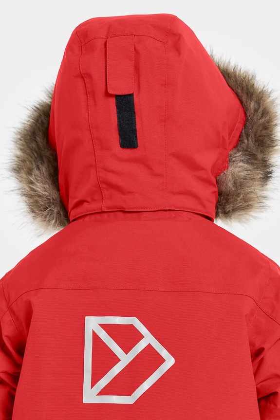 Didriksons giacca per bambini BJÄRVEN KIDS PARKA 4 505991.9BYA rosso