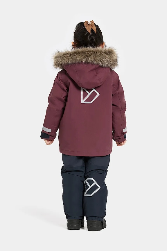 Παιδικό μπουφάν Didriksons BJÄRVEN KIDS PARKA 4 μπορντό 505991.9BYA