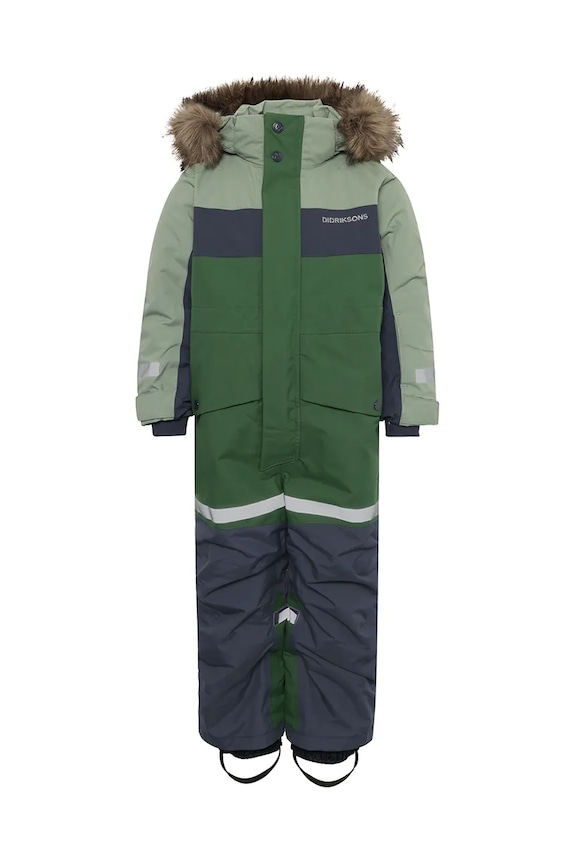 Didriksons tuta per bambini BJÄRVEN KDS COVER 4 505999.9BYA verde AW25