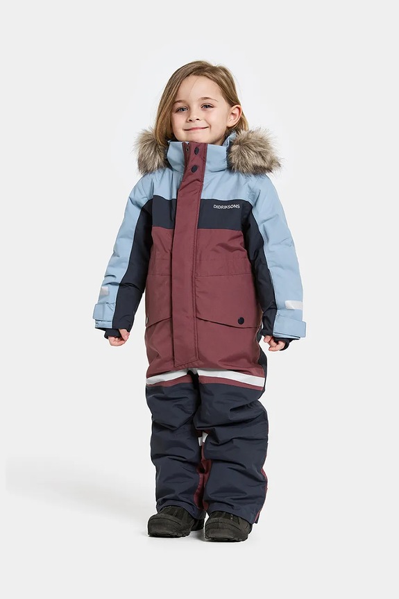 Didriksons tuta per bambini BJÄRVEN KDS COVER 4 transitorio granata 505999.9BYA