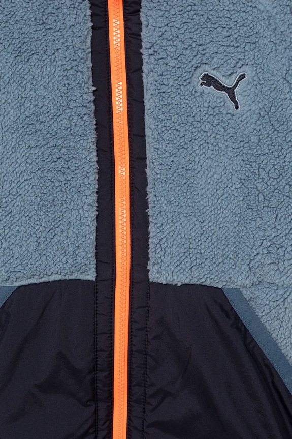 Chłopiec Puma kurtka dziecięca Hybrid Sherpa Jacket 688405 niebieski