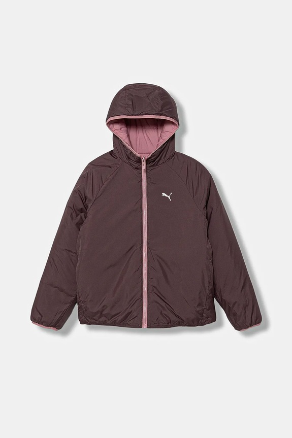 Puma kurtka dwustronna dziecięca Reversible Puffer Jacket pozostałe różowy 688407.