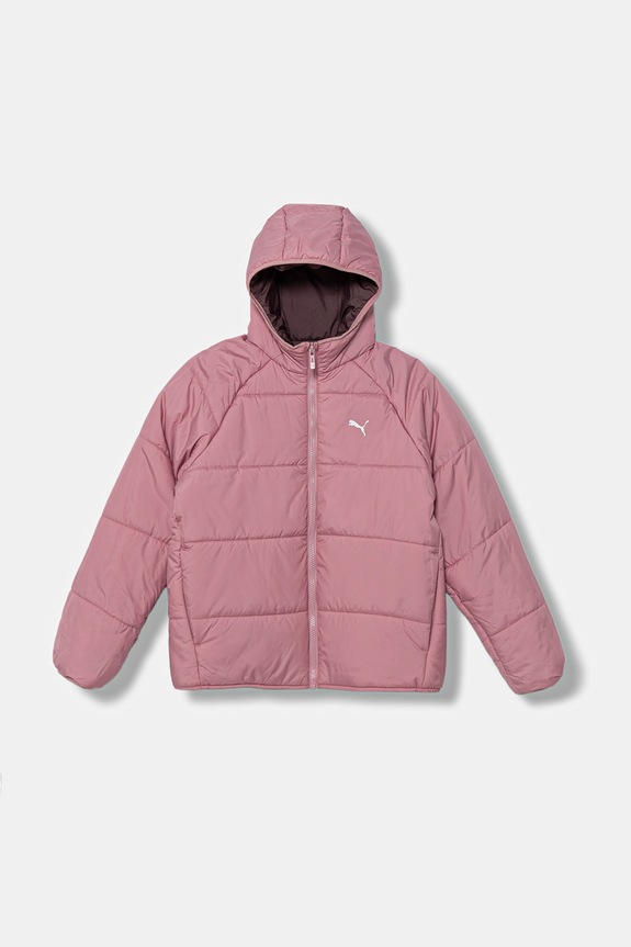 Puma kurtka dwustronna dziecięca Reversible Puffer Jacket 688407. różowy AW25