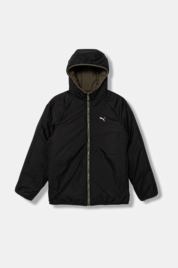 Detská obojstranná bunda Puma Reversible Puffer Jacket 688407. zelená AW25