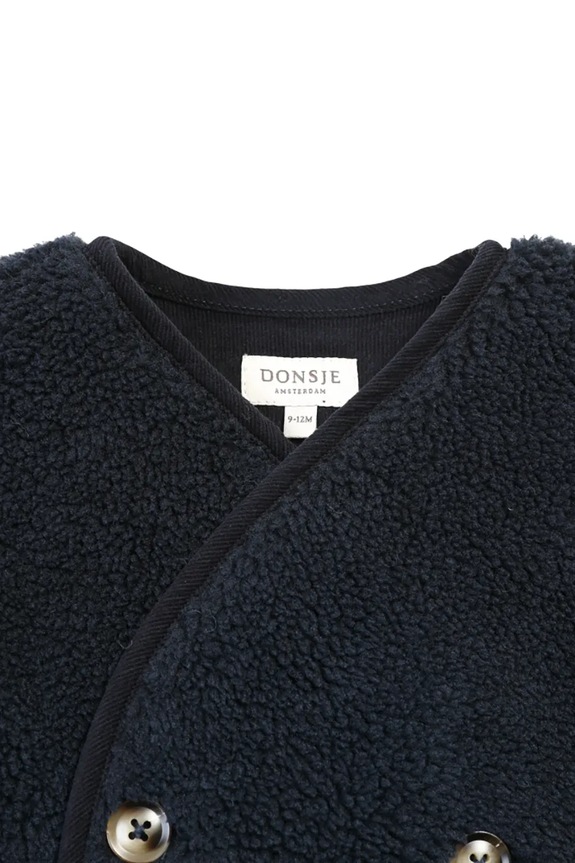 Detská vesta Donsje Monty Gilet tmavomodrá 4044300.98.140