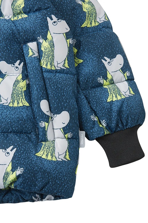 Detská bunda Reima Moomin Lykta zelená 5100013B.9BYA