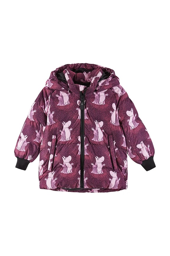 Detská bunda Reima Moomin Lykta 5100013B.9BYA burgundské AW25