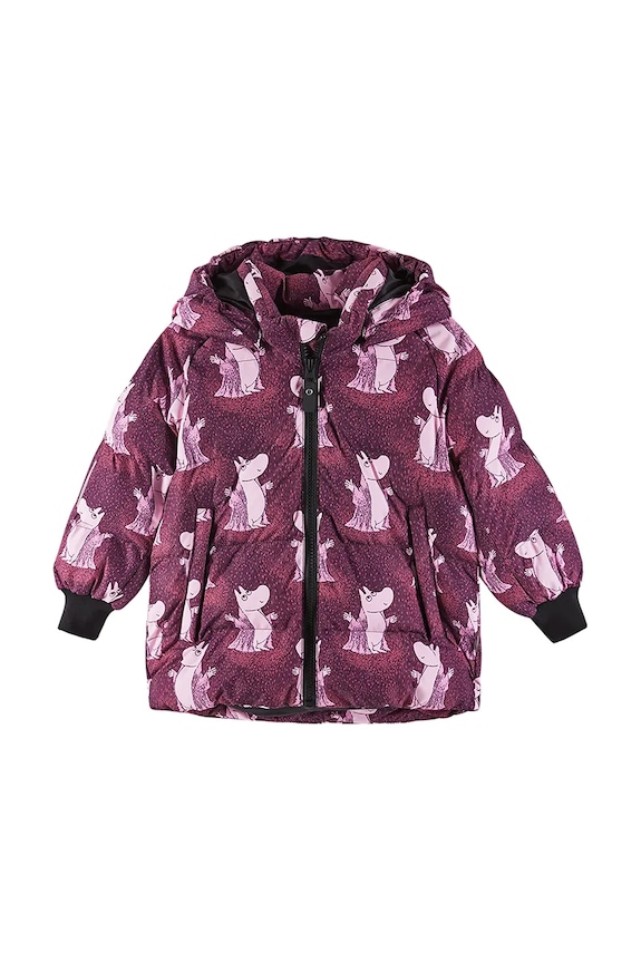 Detská bunda Reima Moomin Lykta 5100013B.9BYA burgundské AW25