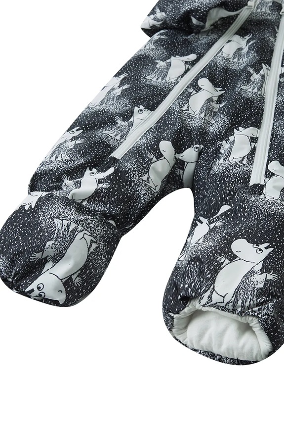 Ολόσωμη φόρμα μωρού Reima Moomin Knytte 5100079C.9BYA γκρί