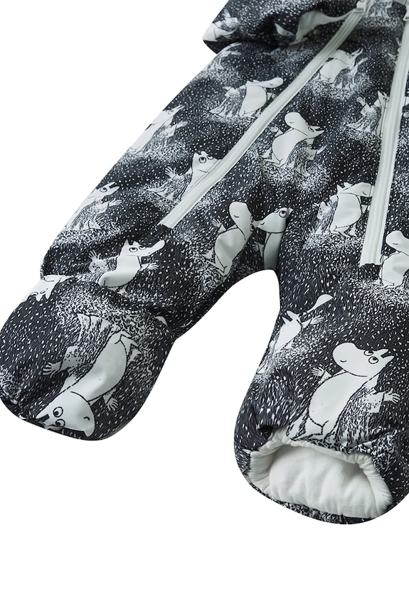 Ολόσωμη φόρμα μωρού Reima Moomin Knytte 5100079C.9BYA γκρί