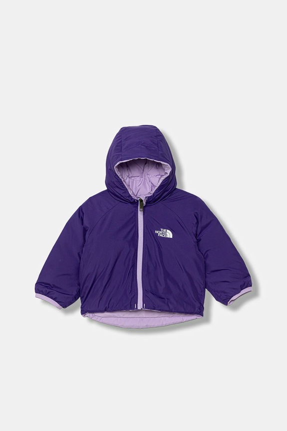 The North Face kurtka niemowlęca dwustronna BABY REVERSIBLE PERRITO HOODED JACKET pozostałe fioletowy NF0A88W3QZI1