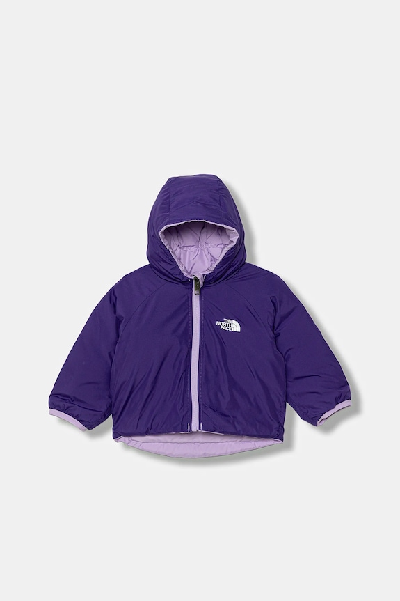 The North Face kurtka niemowlęca dwustronna BABY REVERSIBLE PERRITO HOODED JACKET pozostałe fioletowy NF0A88W3QZI1