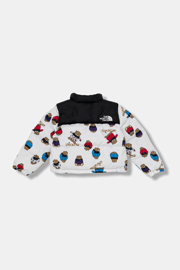Detská páperová bunda The North Face KID 1996 RETRO NUPTSE JACKET -PRINT NF0A8E842LP1 biela AW25