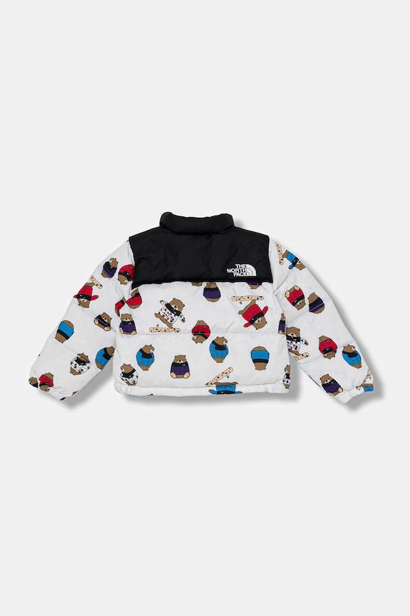 Detská páperová bunda The North Face KID 1996 RETRO NUPTSE JACKET -PRINT NF0A8E842LP1 biela AW25