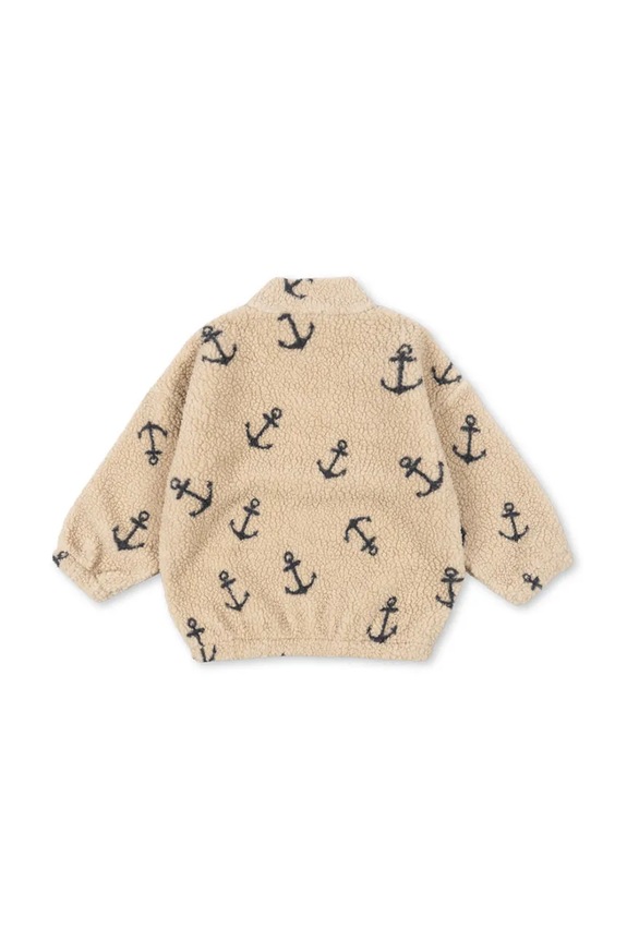 Băieți Konges Sløjd hanorac din polar copii JODY TEDDY JACKET GRS KS103479.9BYA bej