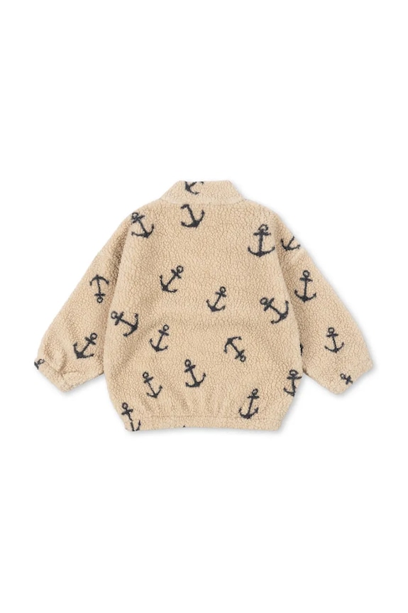 Băieți Konges Sløjd hanorac din polar copii JODY TEDDY JACKET GRS KS103479.9BYA bej